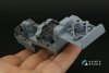 Quinta Studio QDS-35090 AH-64A 3D-Printed & coloured Interior on decal paper (Academy) (Small version) 1/35